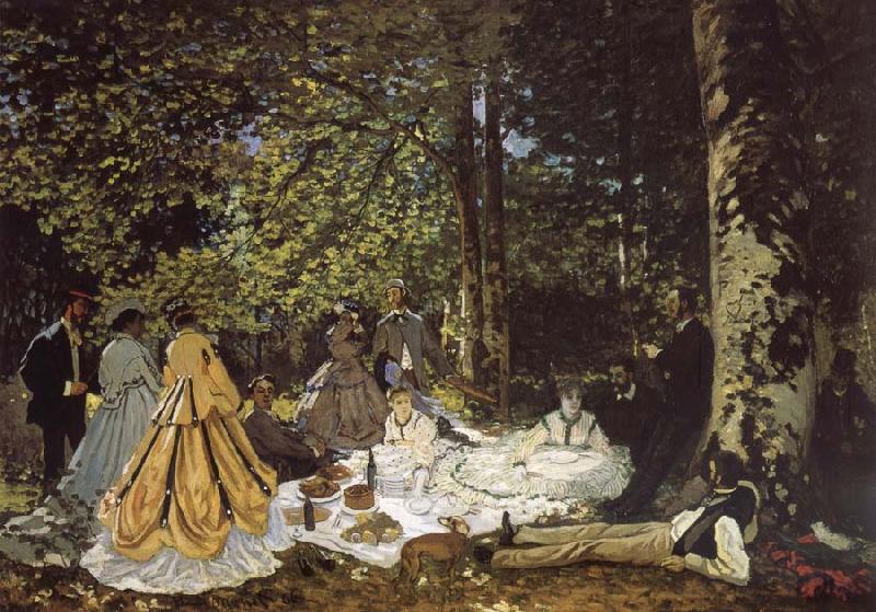 Claude Monet sketch for De picnic Shut down oil painting picture